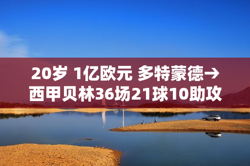 20岁 1亿欧元 多特蒙德→西甲贝林36场21球10助攻 登贝莱24场4球9助攻