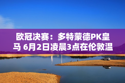 欧冠决赛：多特蒙德PK皇马 6月2日凌晨3点在伦敦温布利决战