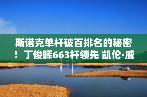 斯诺克单杆破百排名的秘密！丁俊晖663杆领先 凯伦·威尔逊逼近霍金斯！